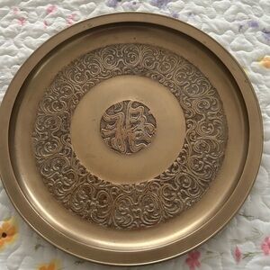 Vintage Korean Brass Plate/Tray